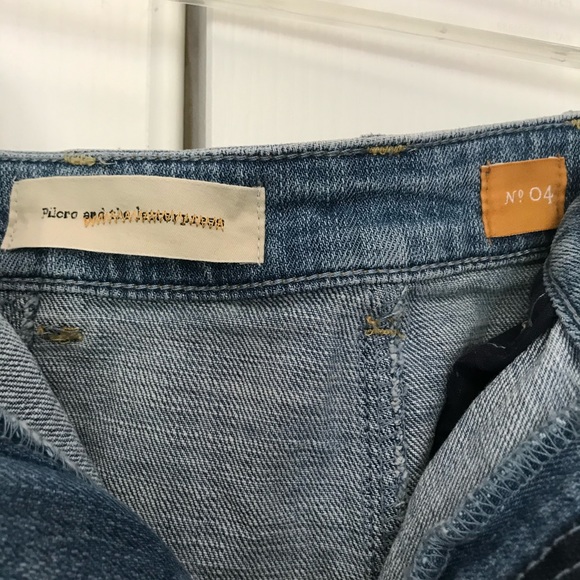 Anthropologie embroidered denim miniskirt - Picture 3 of 3